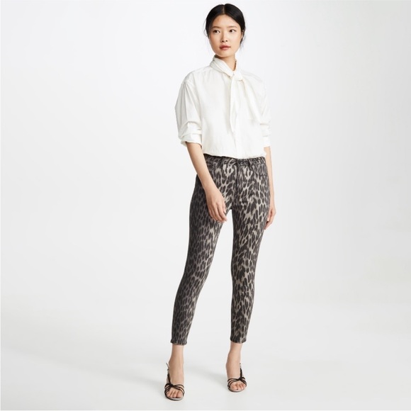 L'AGENCE Pants - L'AGENCE Leopard Print Ankle Pants